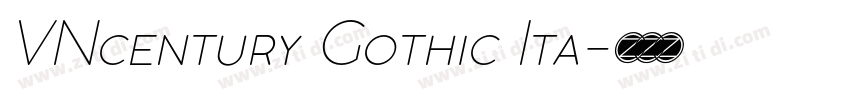 VNcentury Gothic Ita字体转换 VNcentury Gothic Ita字体转换